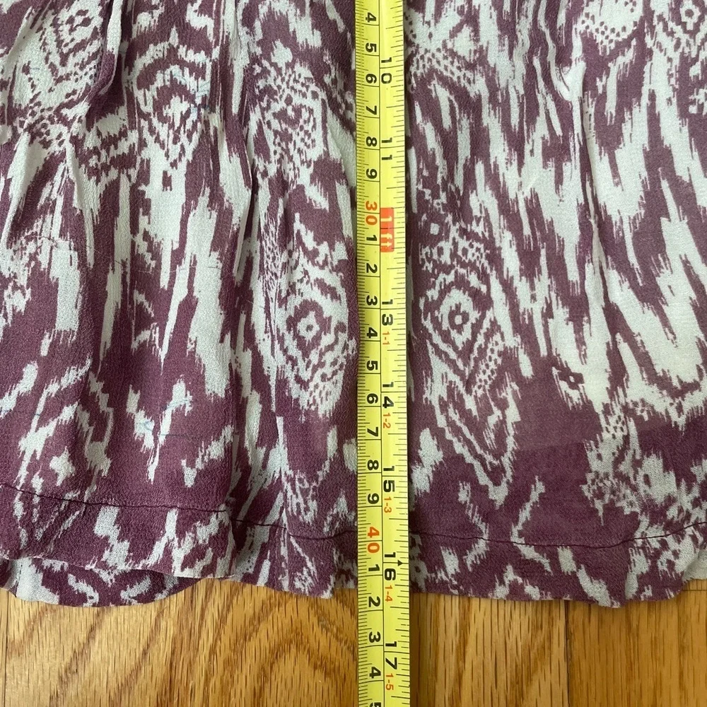 IRO Adele Ikat Print Shirred Mini Skirt 38 EU/ M US